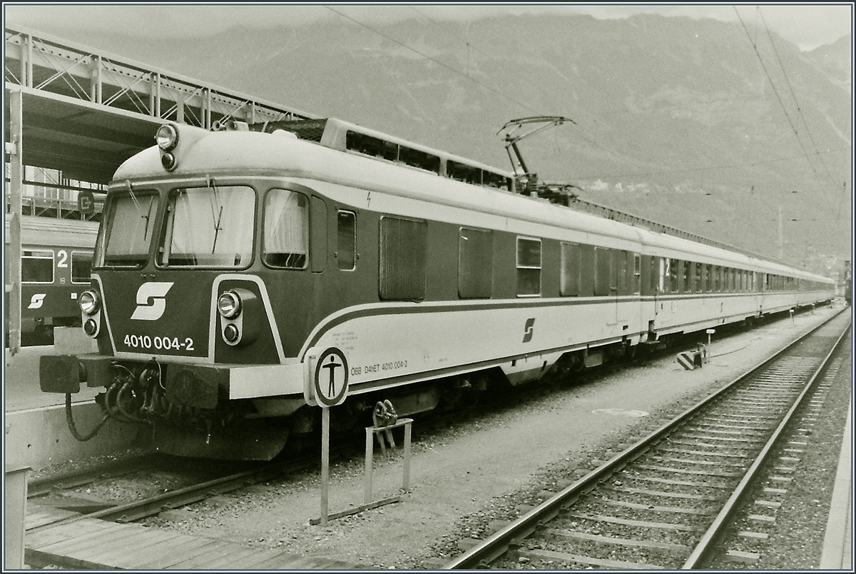 The ÖBB ET 4010 004-2 in Innsbruck.

Sept. 1993