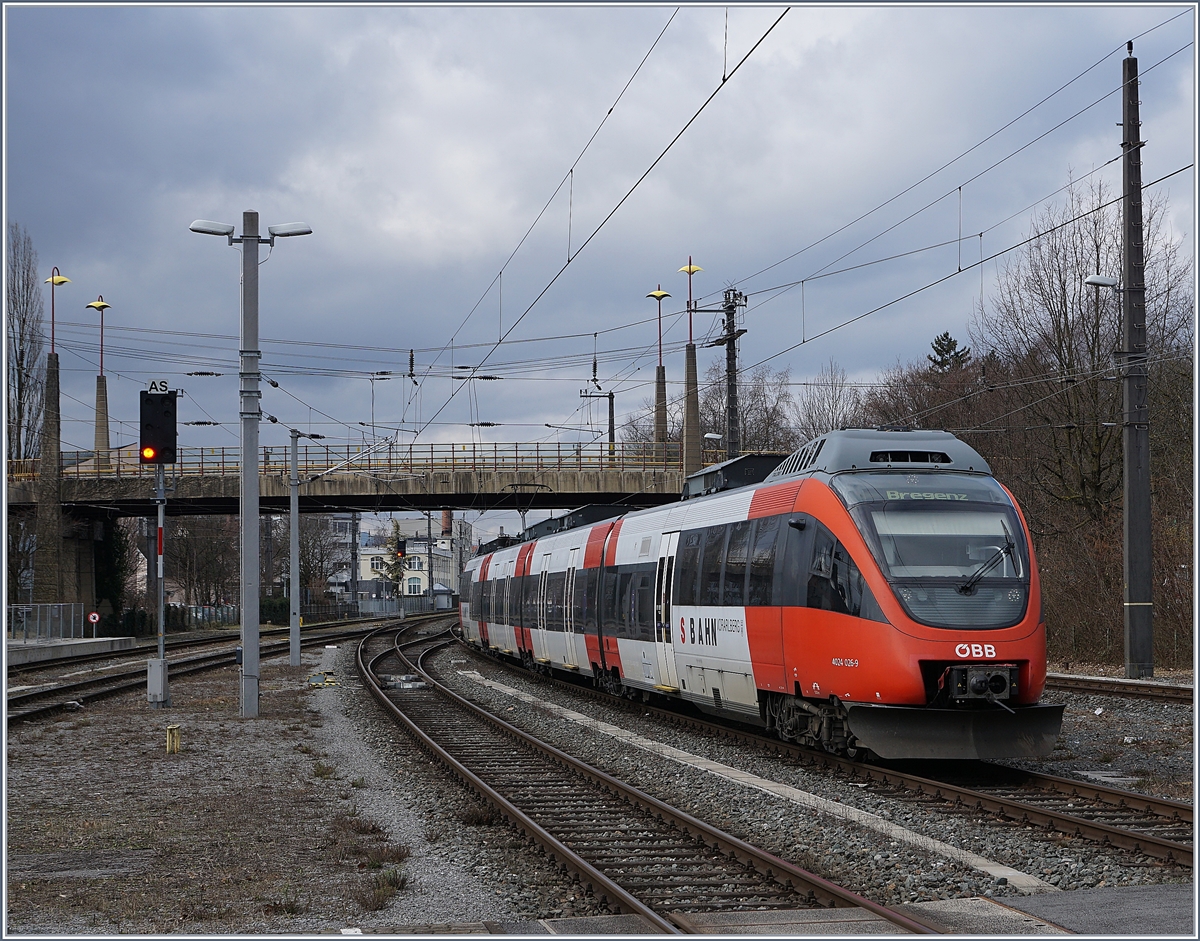 The ÖBB ET 4024 025-9 in Bregenz.
16.03.2018