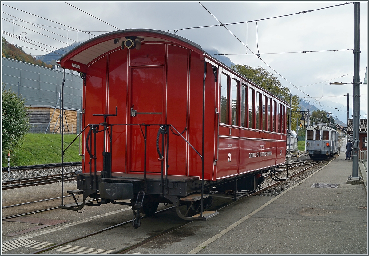 The old CEV BC 21 (1902 /SWS) now by the Blonay-Chamby Railway. 

Blonay, the 17.10.2020
