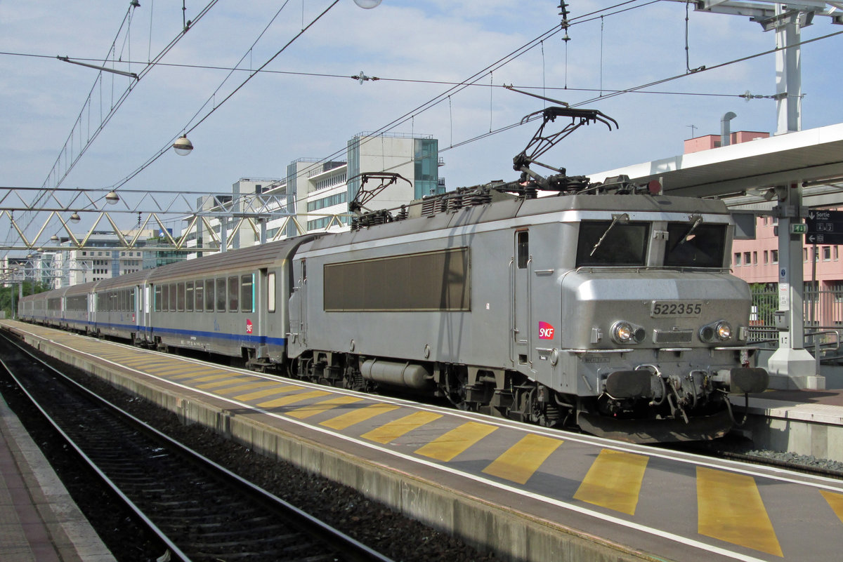 The Phantom menace? SNCF 22355 in the plain silver 'Phantôme' livery stands in Lyon Part-Dieu on 2 June 2014.