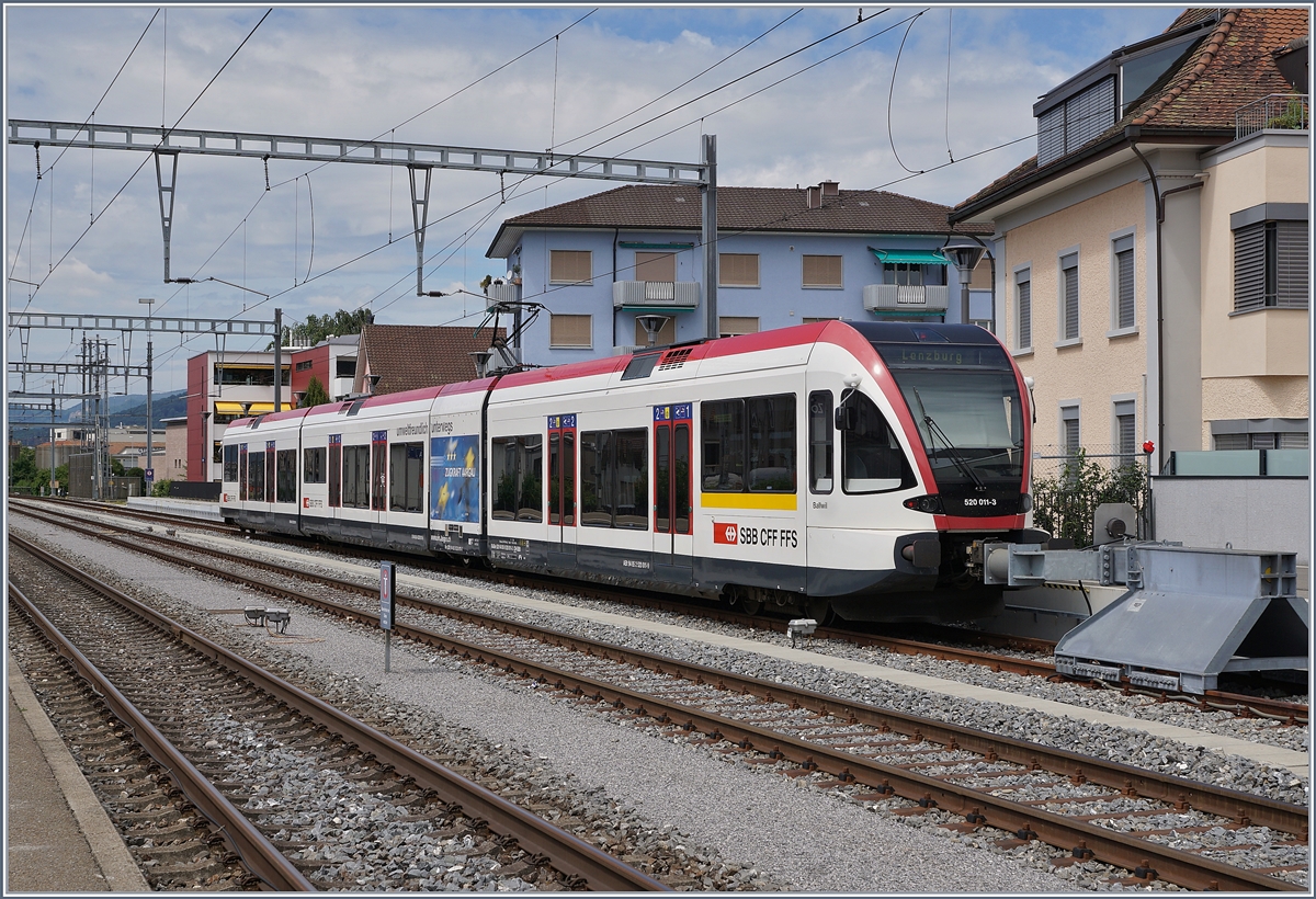 The RABe 520 011-7 in Zofingen.
24.06.2018