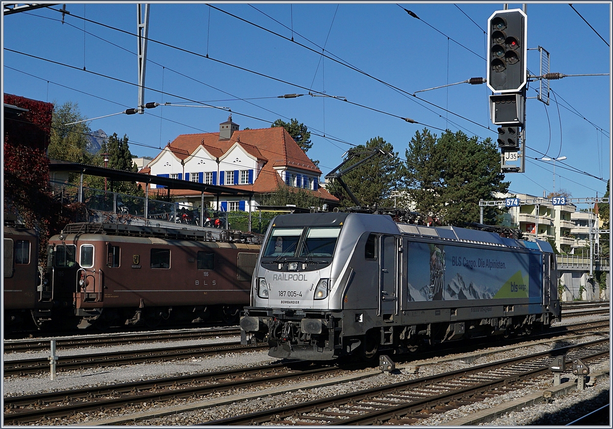 The Railpool 187 005-4 by the BLS in Spiez.
10.10.2018