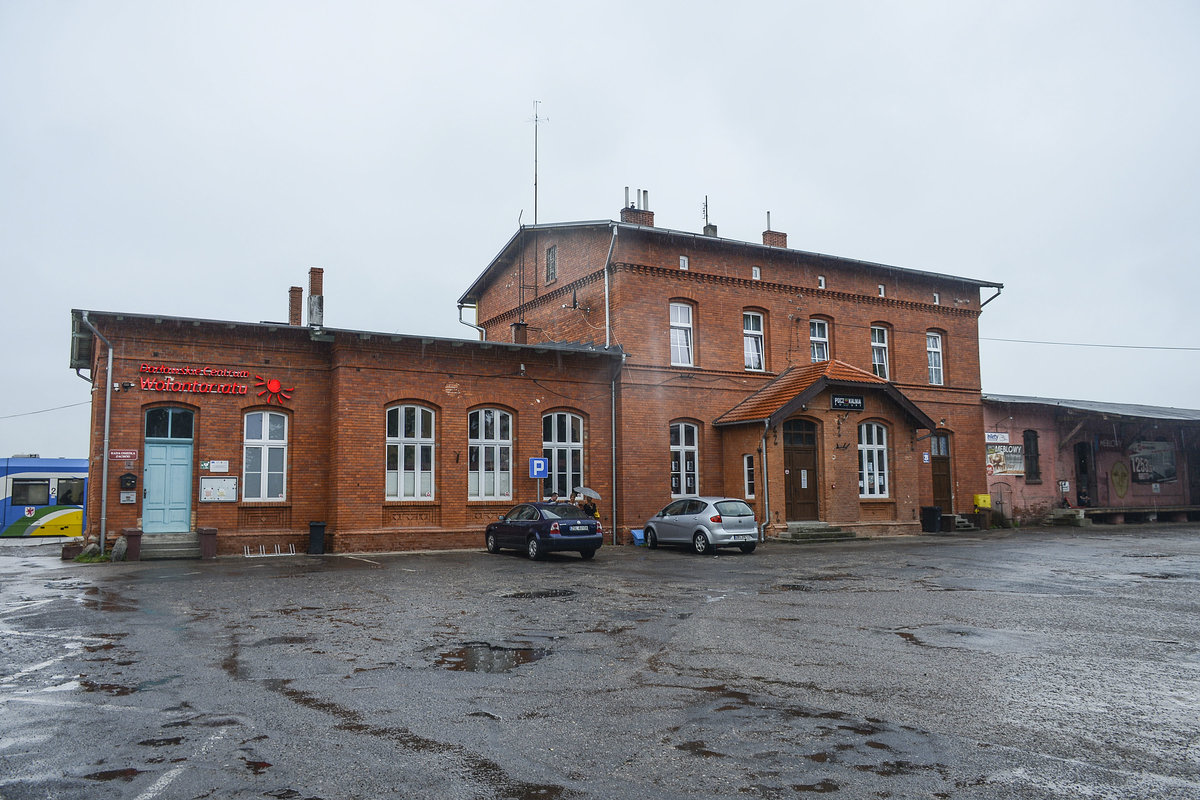 The railway station in Darłowo in Poland. In 1878 the town gained a railway connection to Danzig (Gdańsk) and Stettin (Szczecin)
Date: August 22 2020