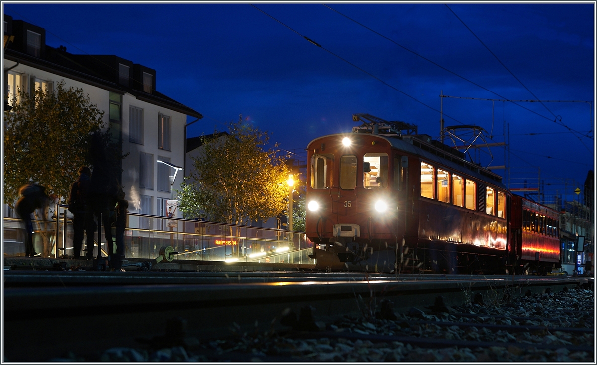 The RhB ABe 4/4 N° 35 is the last Blonay-Chamby Service of this saison 2020. 

25.10.2020