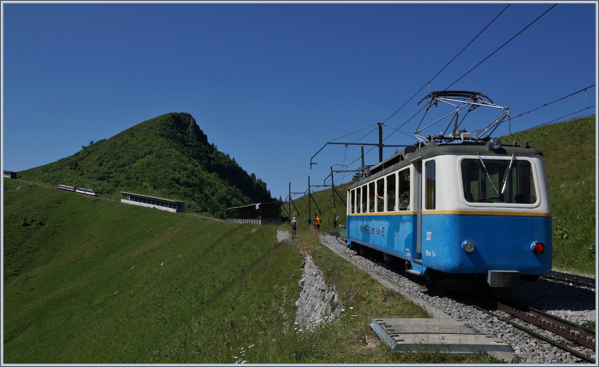 The Rochers de Naye Bhe 2/4 207 in Jaman.
01.07.2018