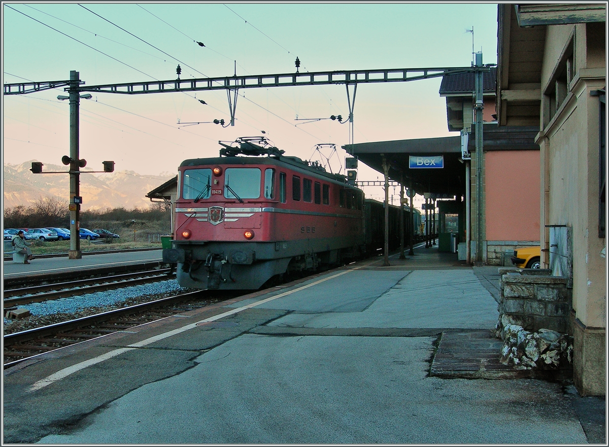 The SBB Ae 6/6 11419 in Bex.
10.01.2008