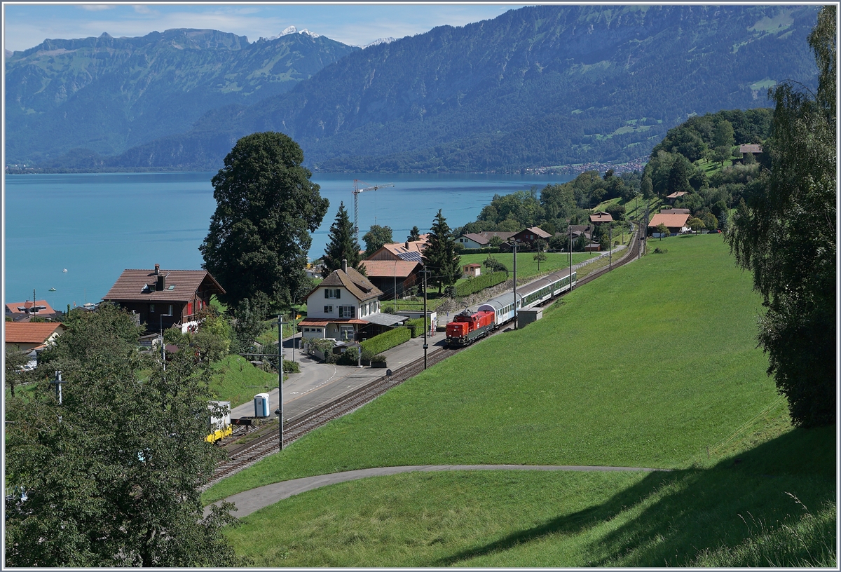 The SBB Aem 940 007-8 (Aem 91 85 4 940 007-8 CH-SBBI) on a testrun by Faulensee. 

19.08.2020 2020