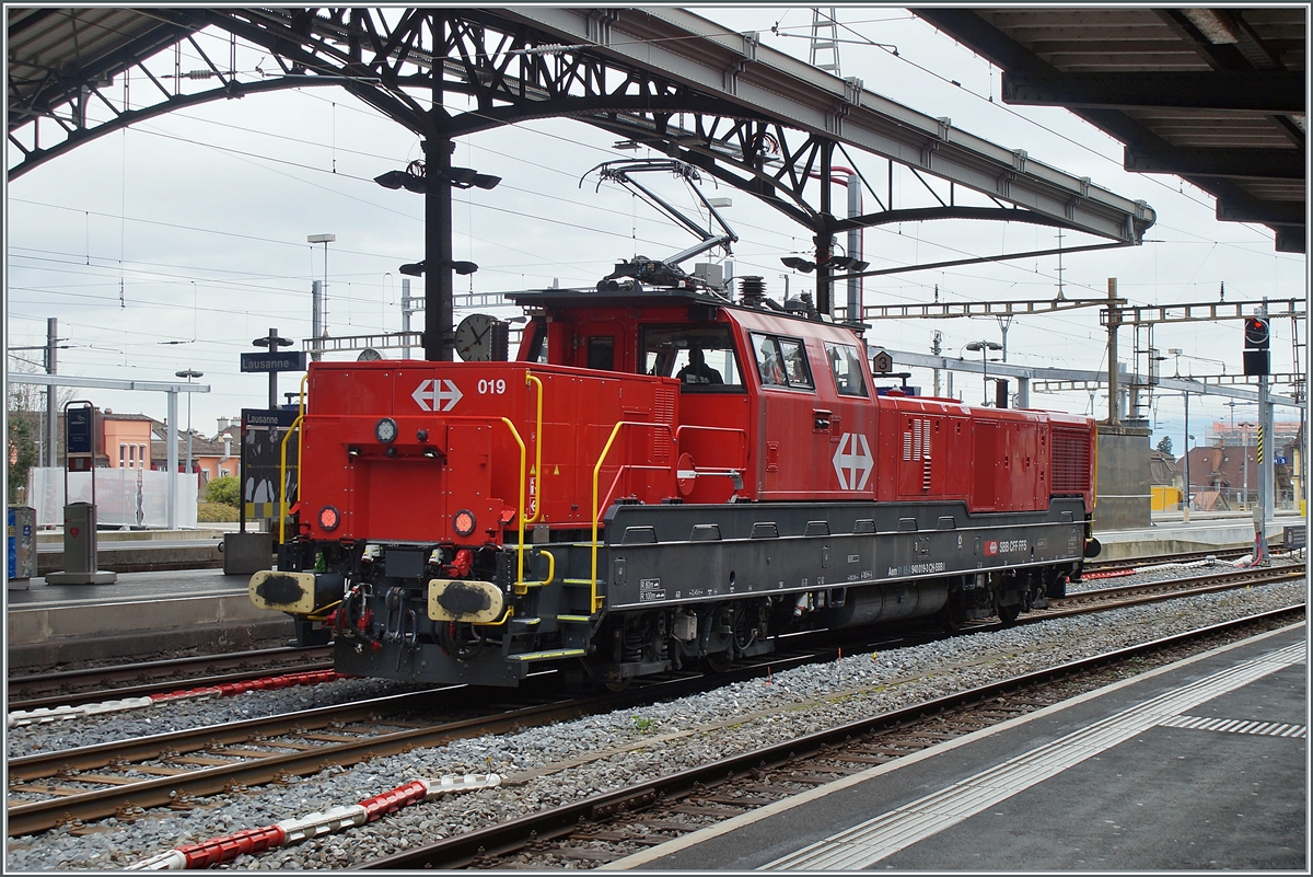 The SBB Aem 940 019 (Aem 91 85 4 940 019-3 CH-SBBI) in Lausanne. 

20.01.2022