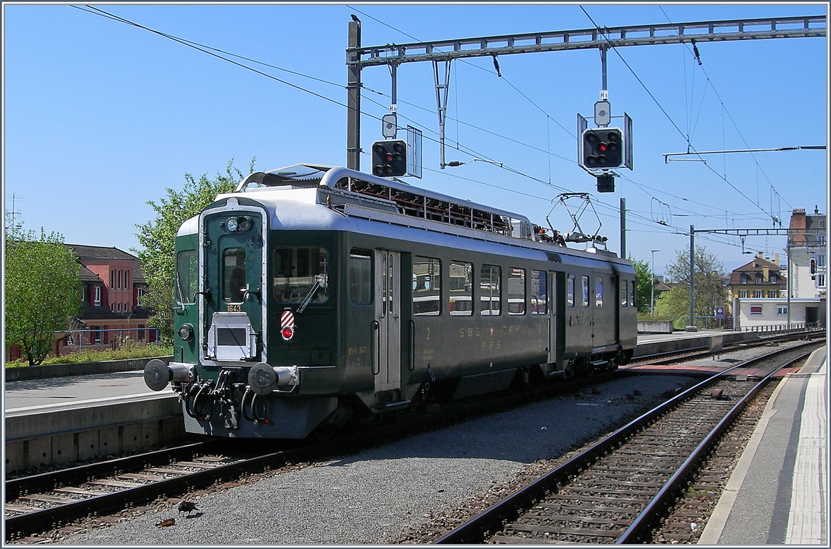 The SBB BDe 4/4 1643 in Lausanne. 

08.04.2017
