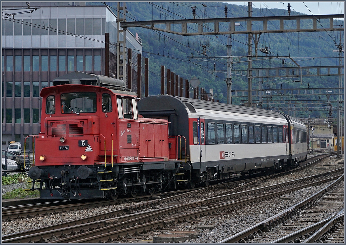 The SBB Em 3/3 18824  Emma  in Olten.
11.07.2018