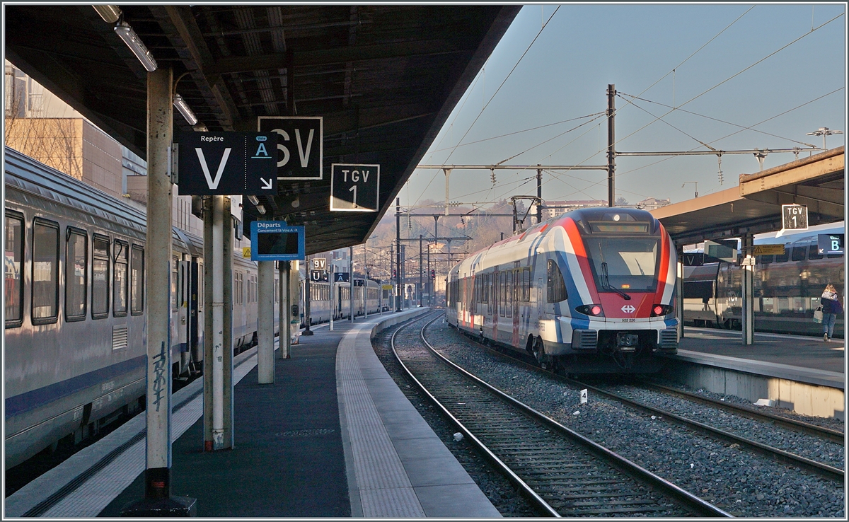 The SBB LEX RABe 522 020 is waiting in Annecy his next Service. 

14.02.2023