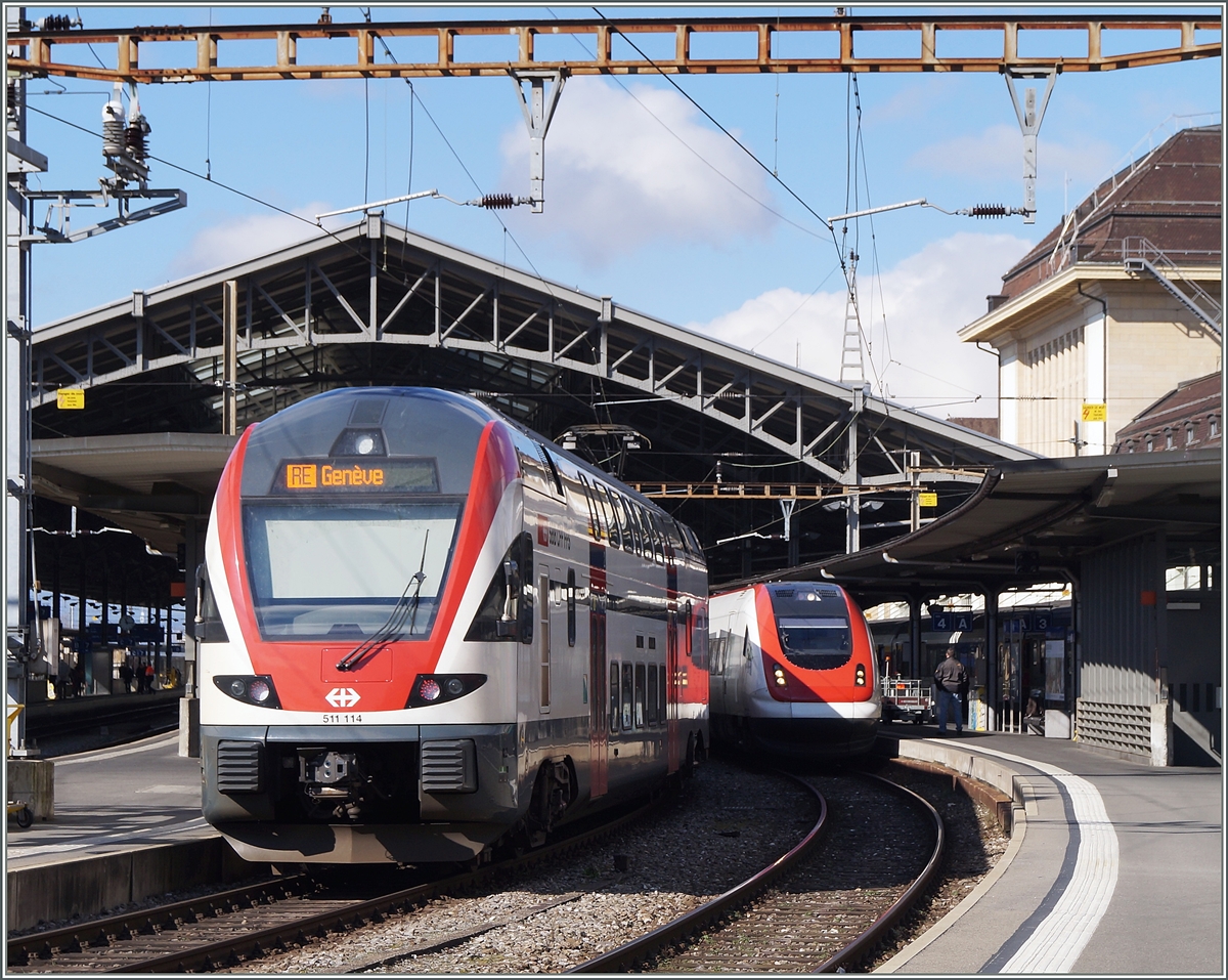 The SBB RABe 511 114 in Lausanne.
02.03.2014