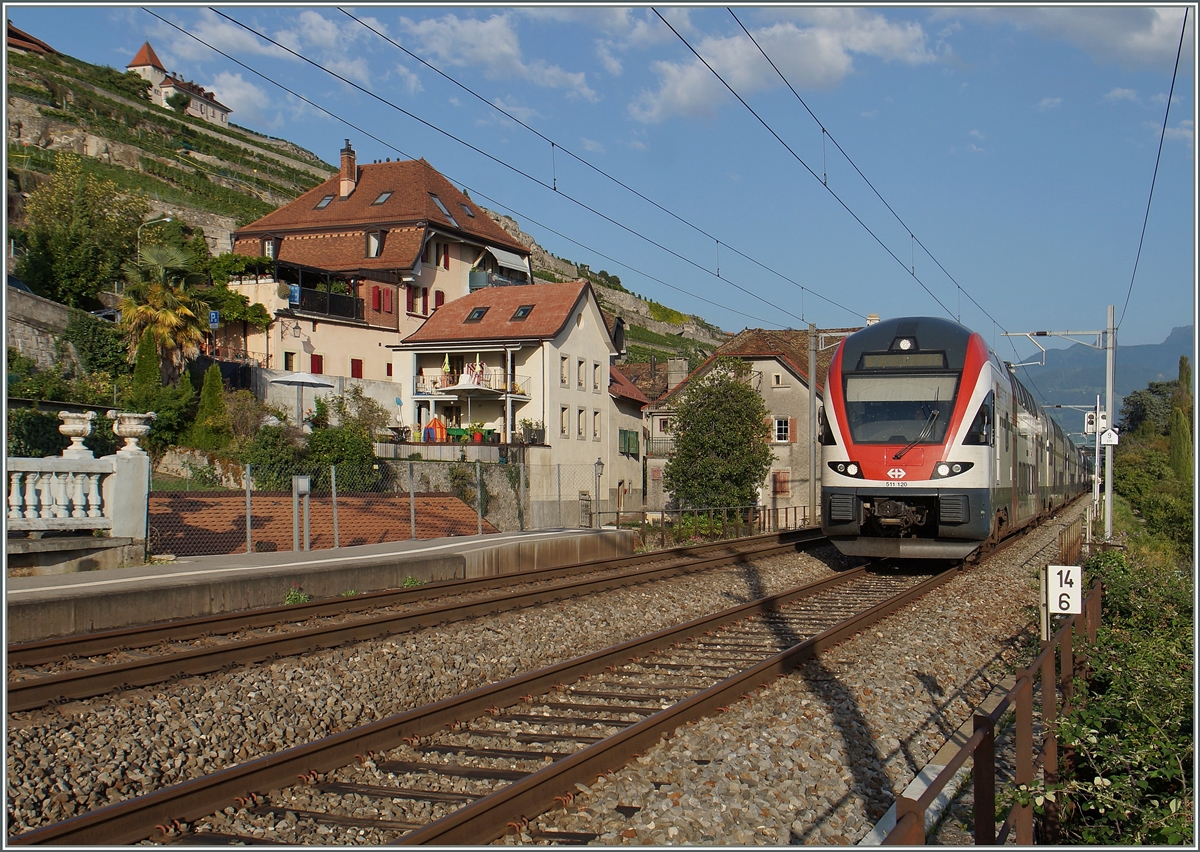 The SBB RABe 511 120 by St Saphorin.
31.08.2015