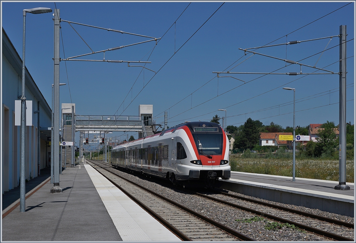 The SBB RABe 522 207 in Delle. 

23.07.2019