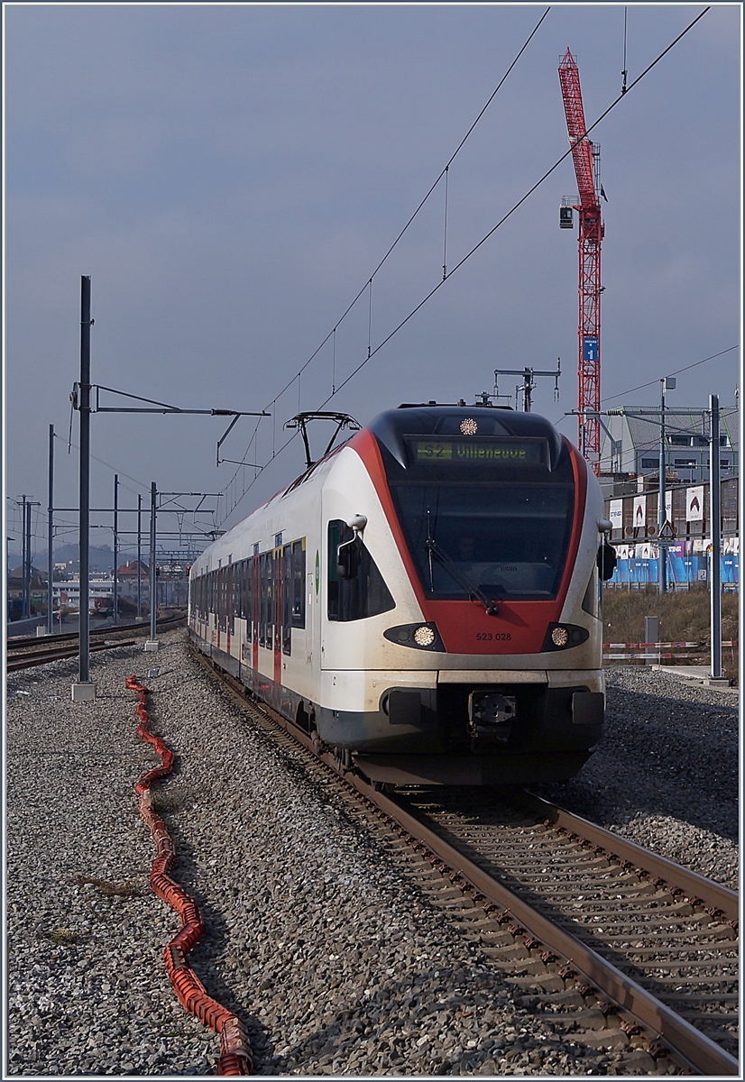 The SBB RABe 523 028 in Prilly-Malley.
09.02.2018