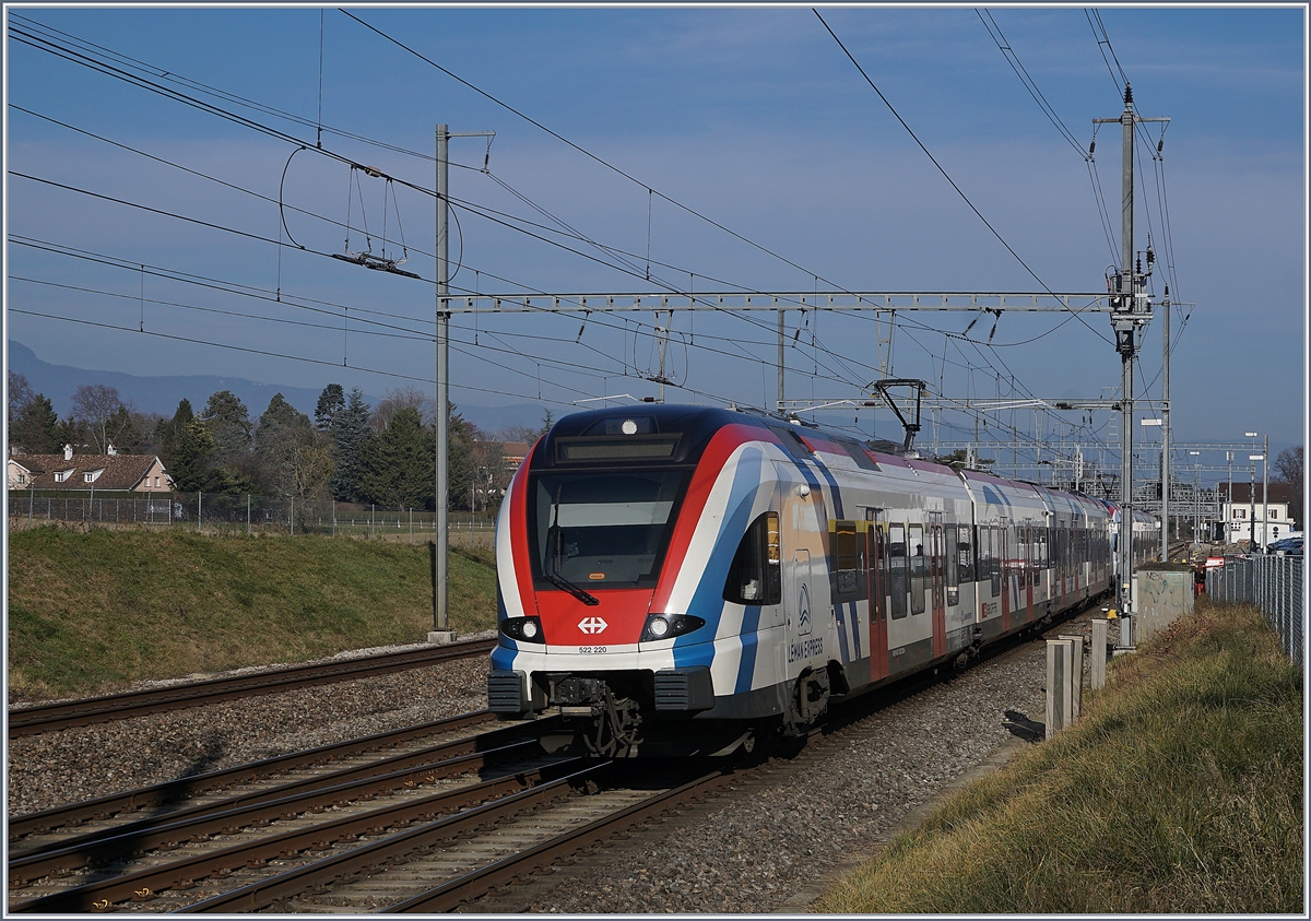 The SBB RABE LEX 522 220 and an other one in Coppet. 

21.01.2021