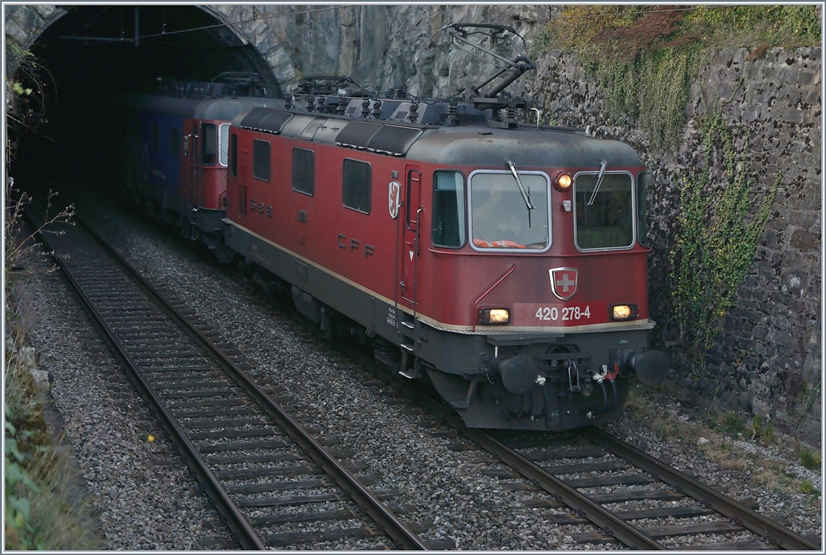 The SBB Re 420 278-4  Wilisau  by Lutry.
03.11.2017