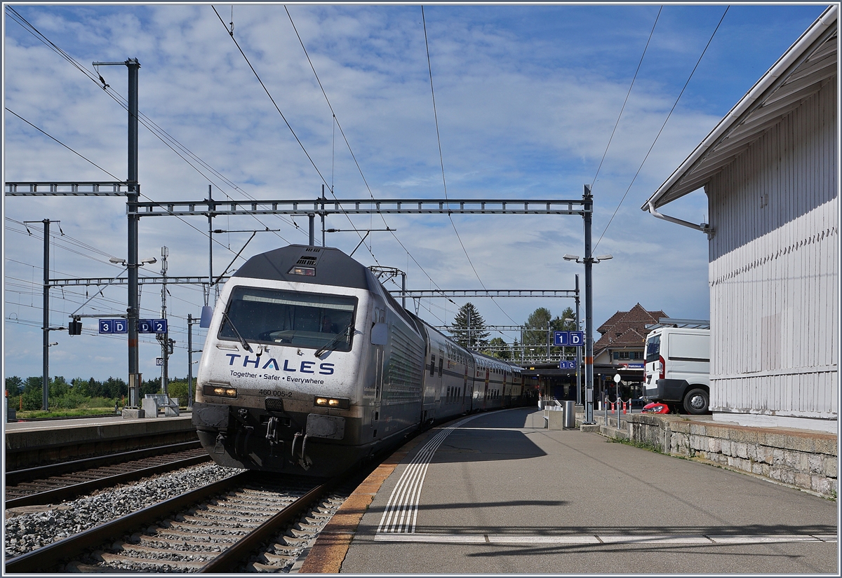 The SBB Re 460 005-2 Thales in Palézieux.
24.06.2018
