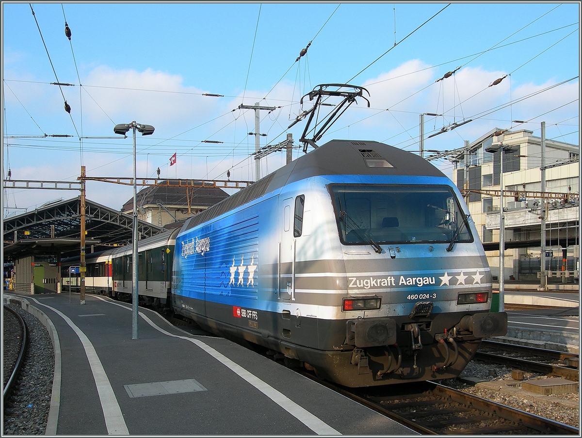 The SBB Re 460 024-3 in Lausanne.
22.12.2006