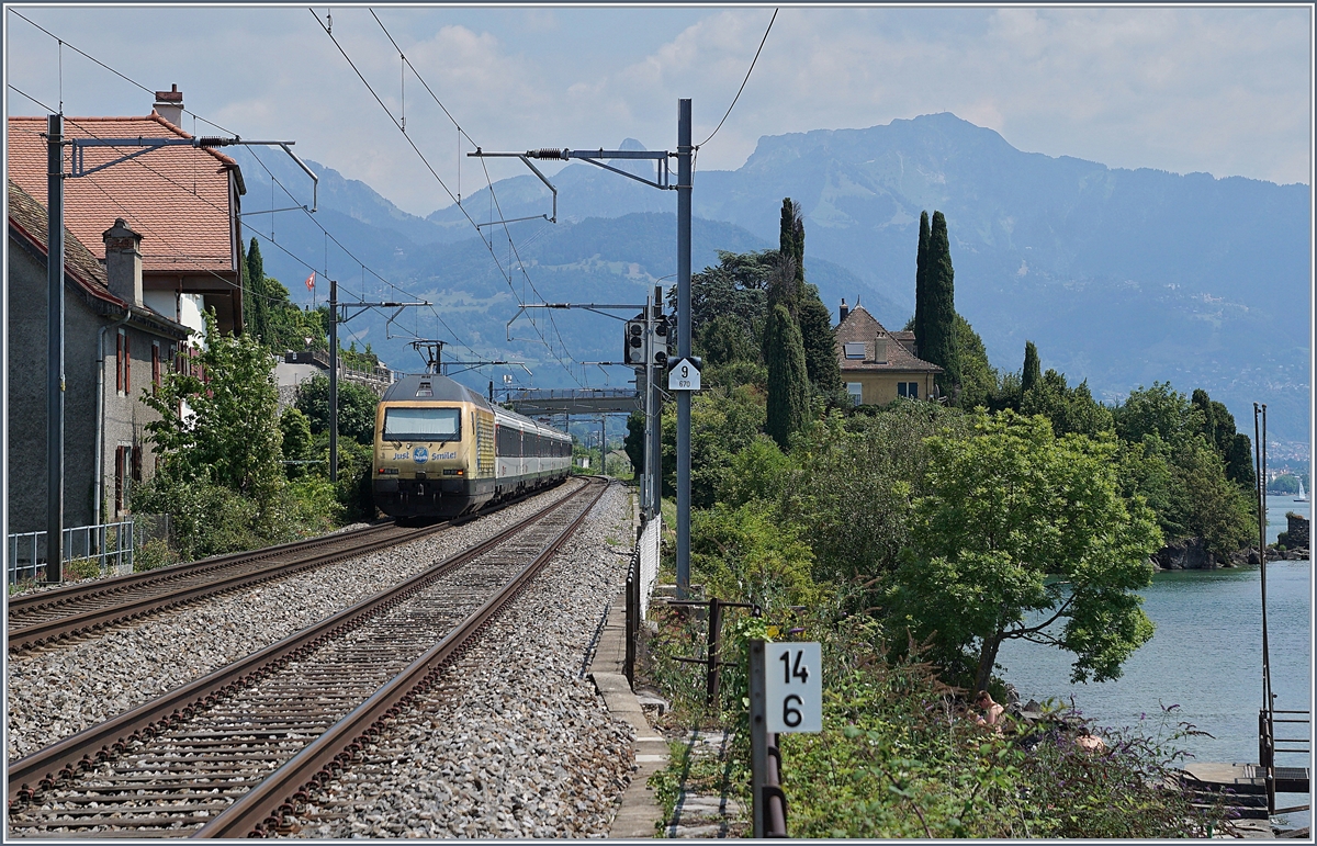 The SBB Re 460 029-2 in St Saphorin.
23.07.2018