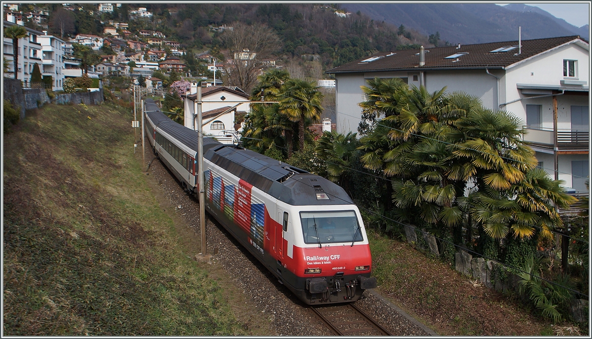 The SBB Re 460 048-2 near Locarno.
18.03.2015