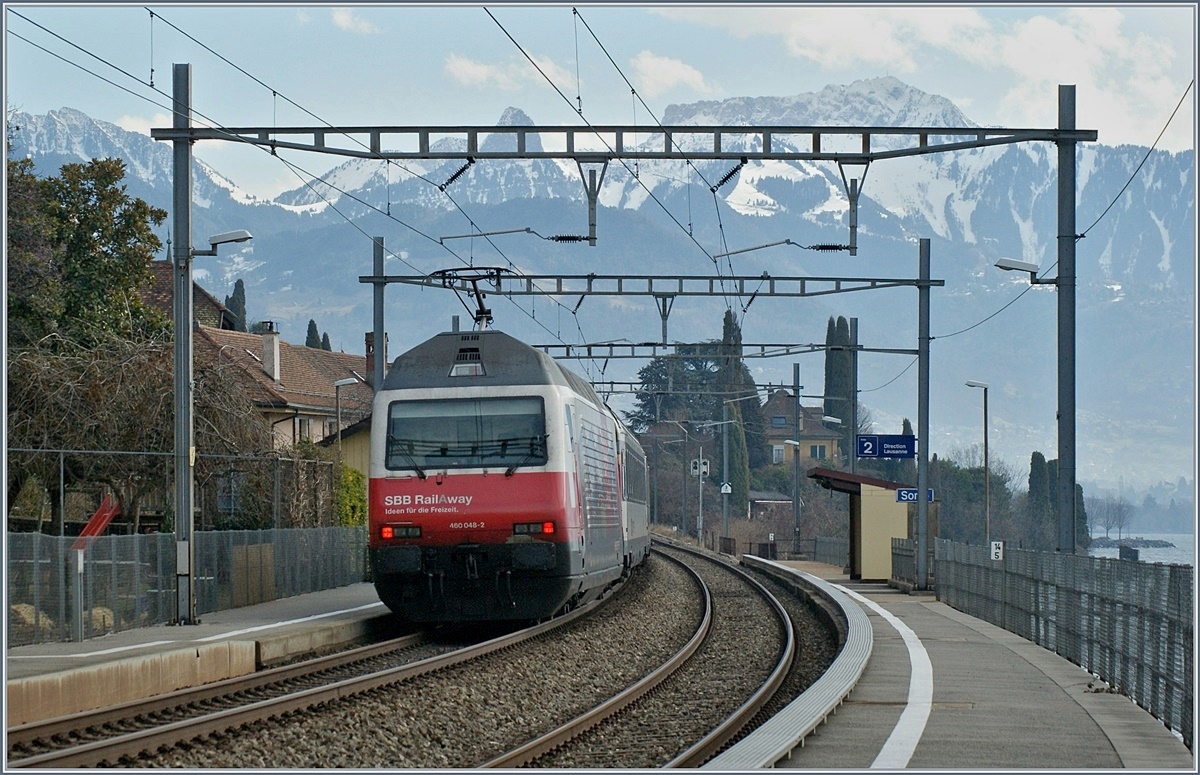 The SBB Re 460 048-2 by St Saphorin.
04.03.2017