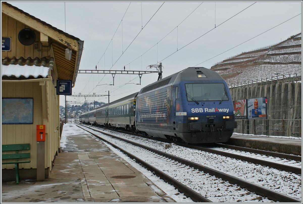 The SBB Re 460 050-8  RailAway  in Villette VD.
27.12.2010