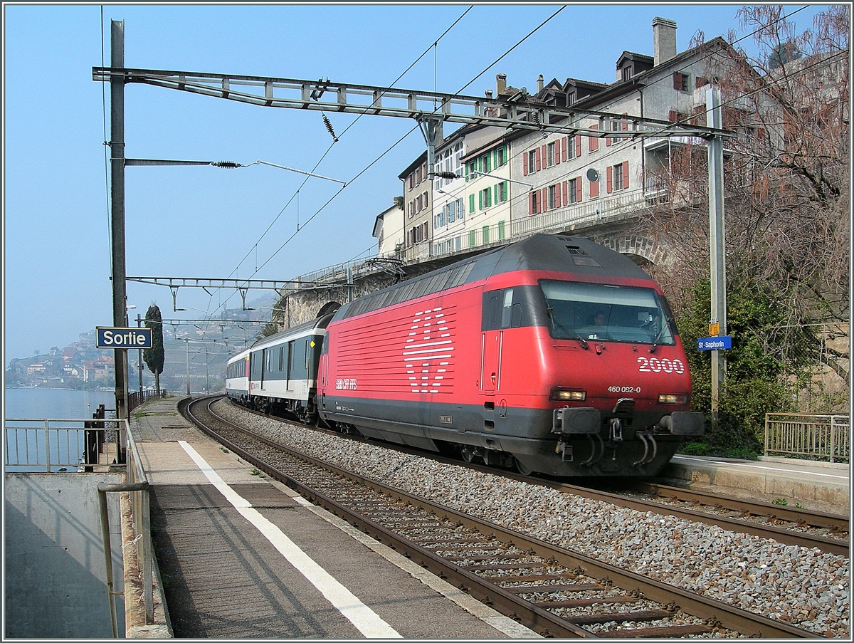 The SBB Re 460 092-0 wiht an IR by St Saphorin.
17.03.2007