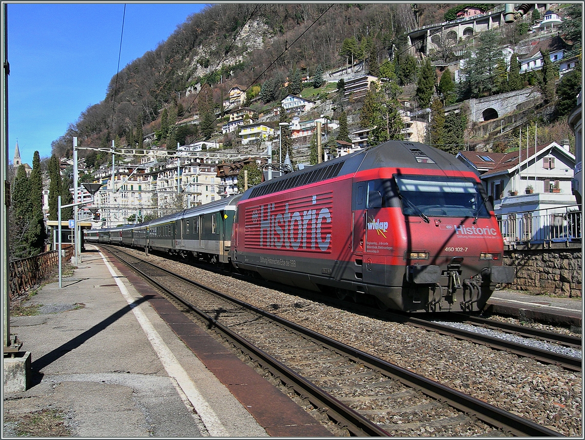 The SBB Re 460 102-7 Historic by Territet.
04.03.2007