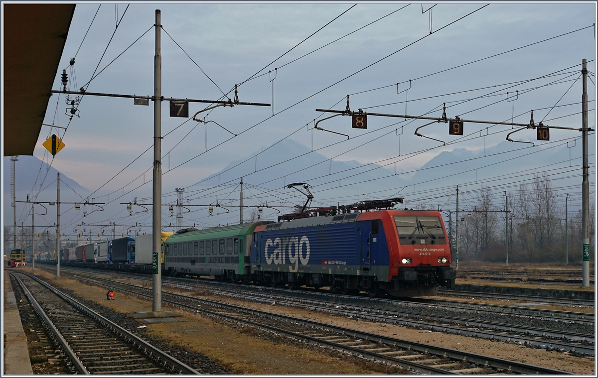 The SBB RE 474 012 in Domodossola.
31.01.2017