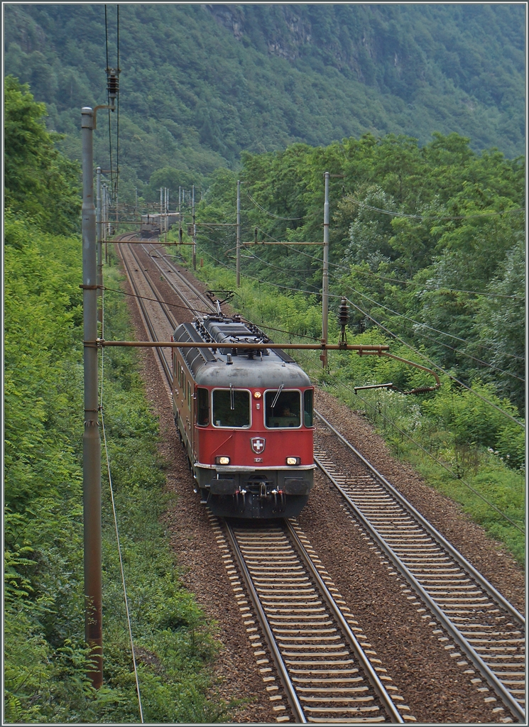 The SBB Re 6/6 11628 near Varzo (Italiy).
02.07.2014