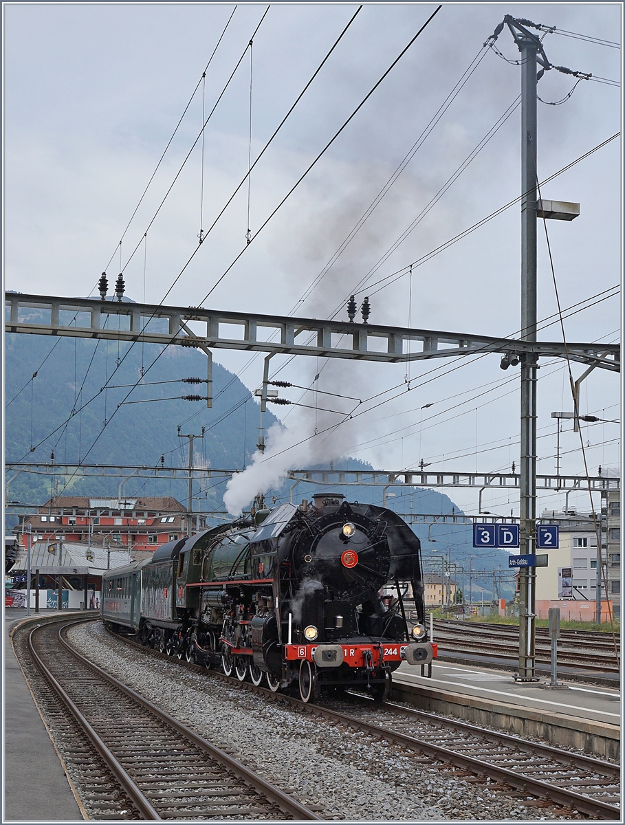 The SNCF 141 R 1244 in Arth Goldau.
24.06.2018