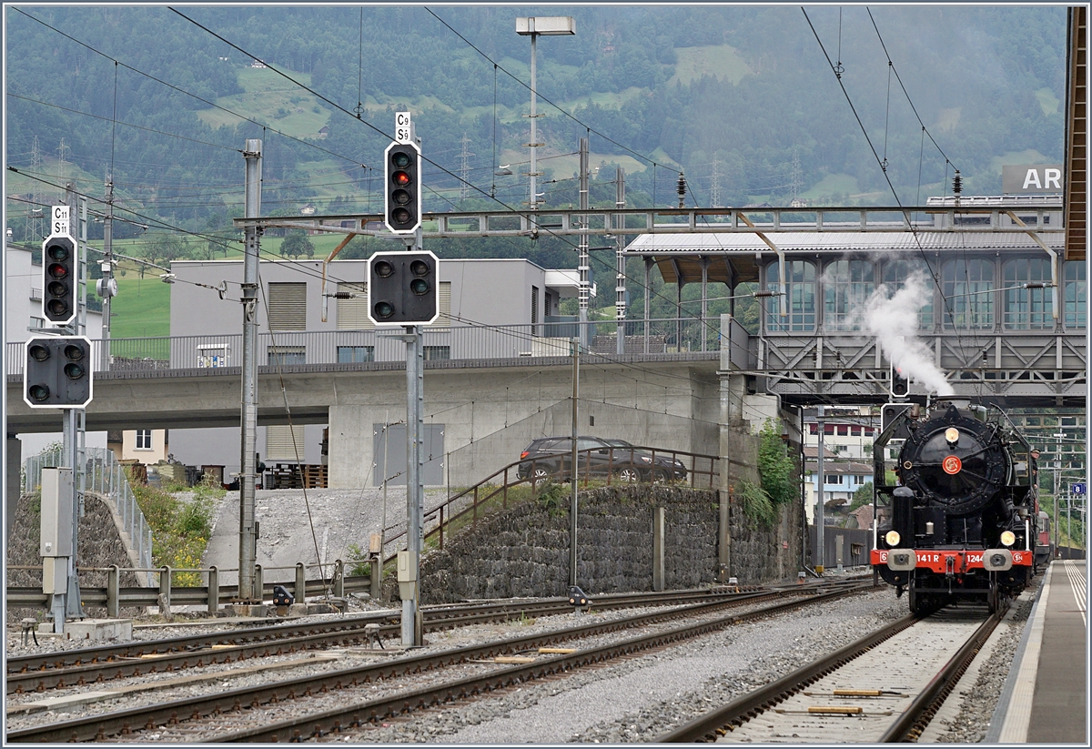 The SNCF 141 R 1244 in Arth Goldau. 
24.06.2018