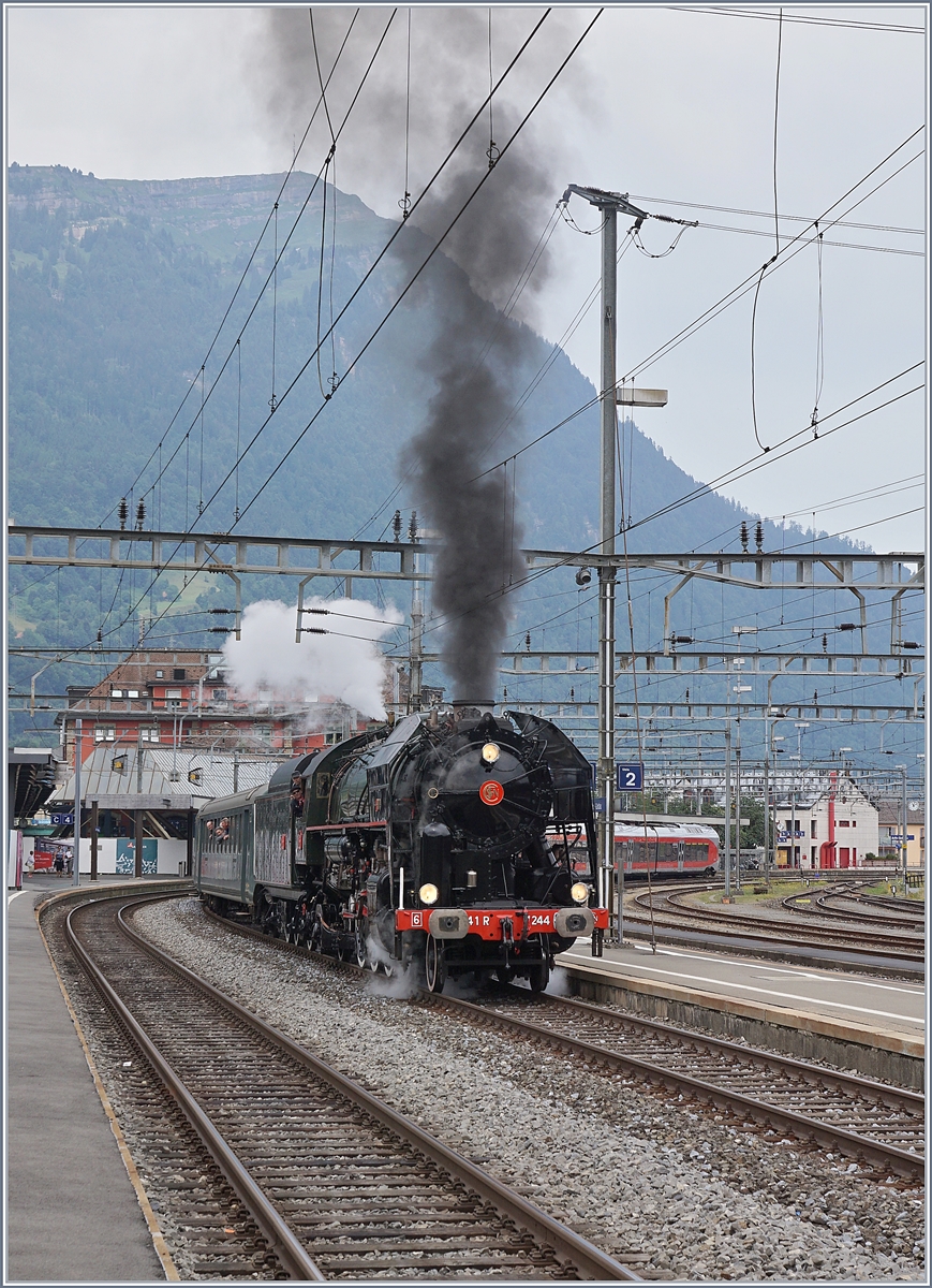 The SNCF 141 R 1244 in Arth Goldau.
24.06.2018