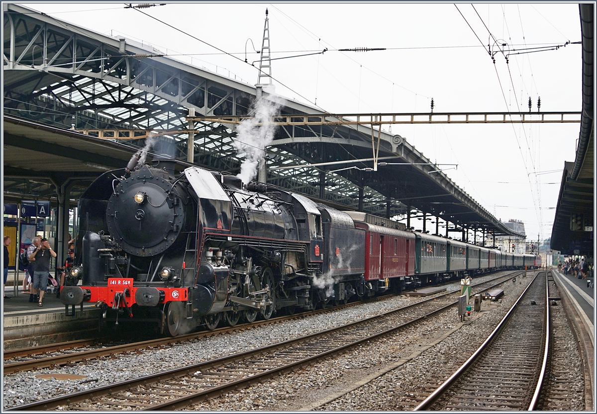 The SNCF 141 R 568 in Lausanne.
24.06.2017