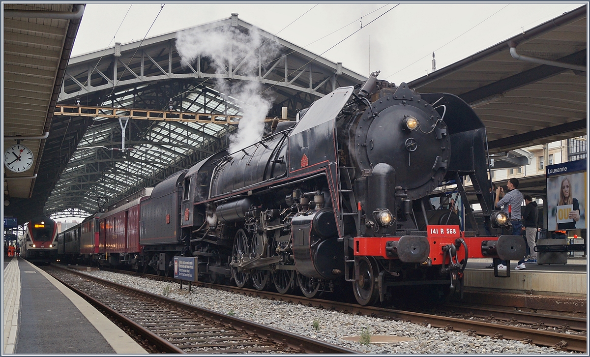 The SNCF  141 R 568 in Lausanne.
20.10.2018