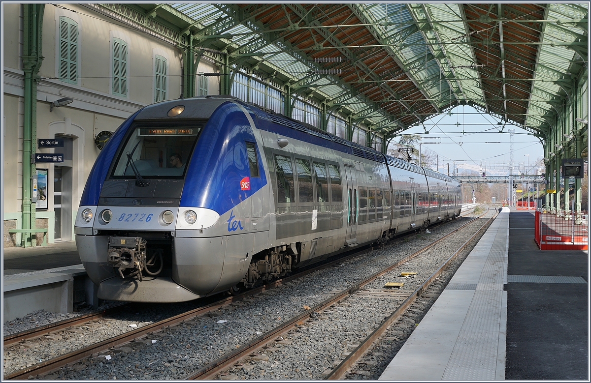 The SNCF 82726 in Evian les Bains. 

23.03.2019