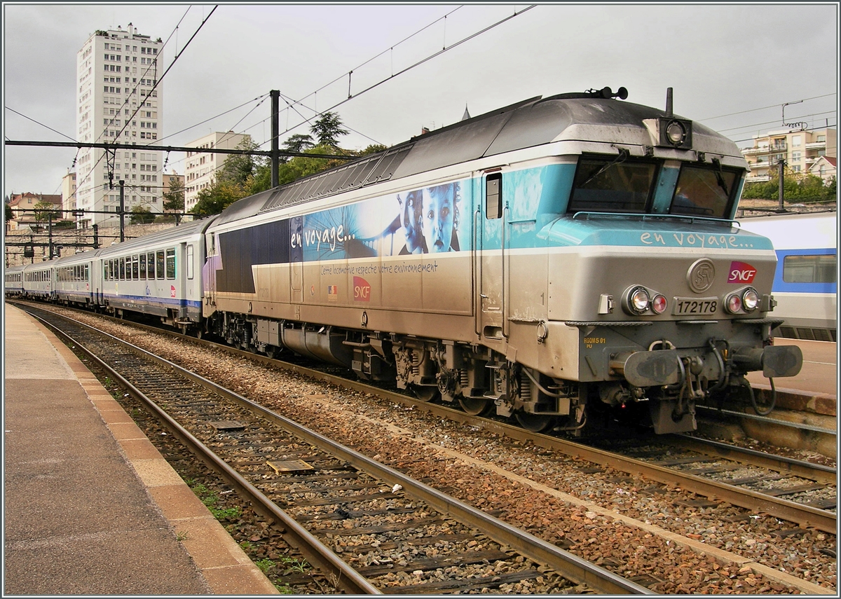 The SNCF CC 72 178 in Dijon.
24.10.2006