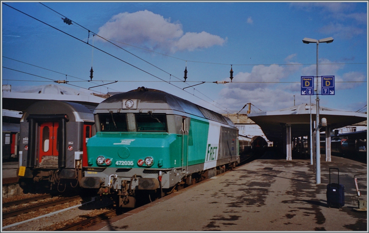 The SNCF CC 72035 in Mulhouse. 

analog picture 09.02.2001