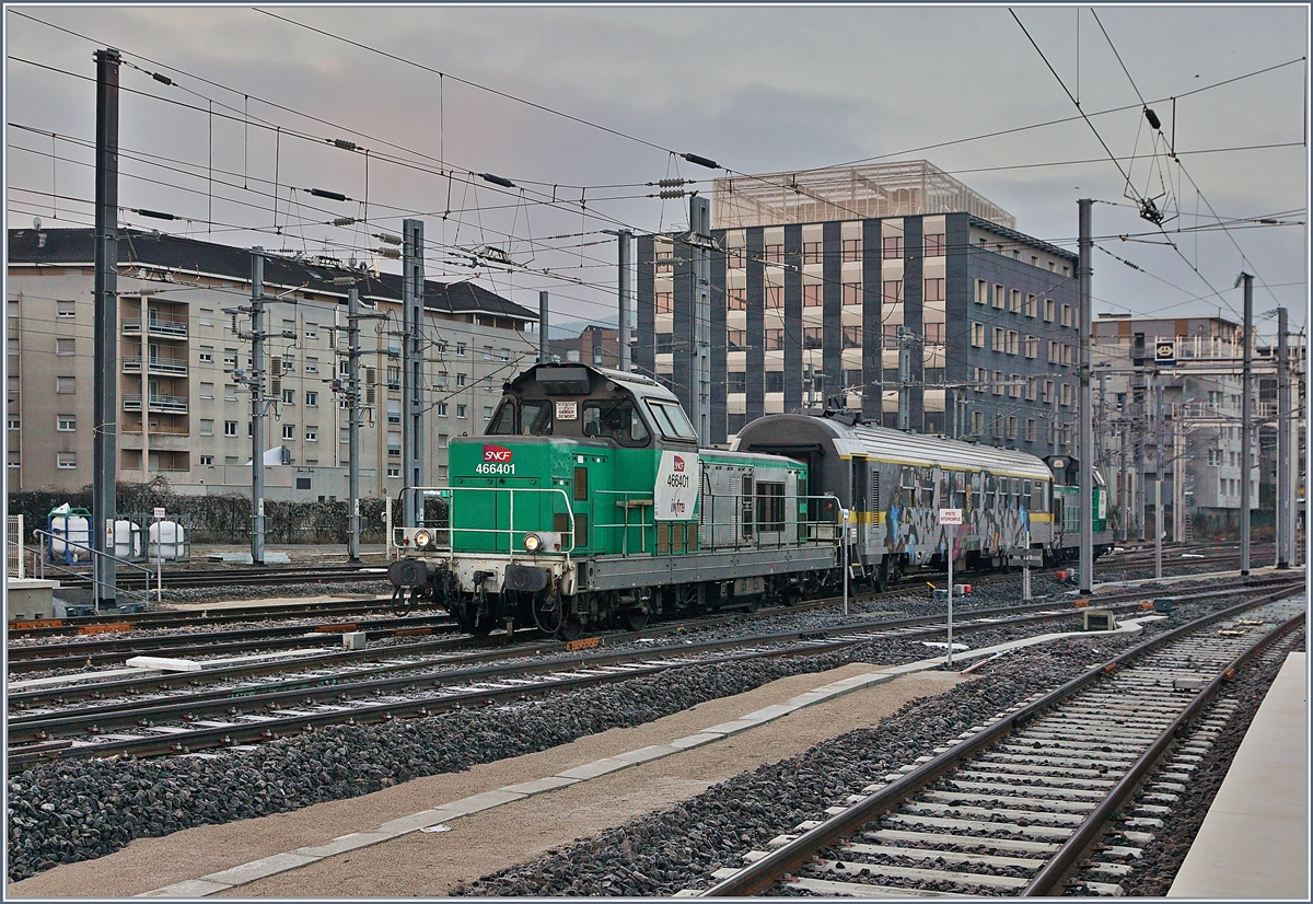 The SNCF infra BB 66401 and 66429 in Annemasse. 

21.01.2020