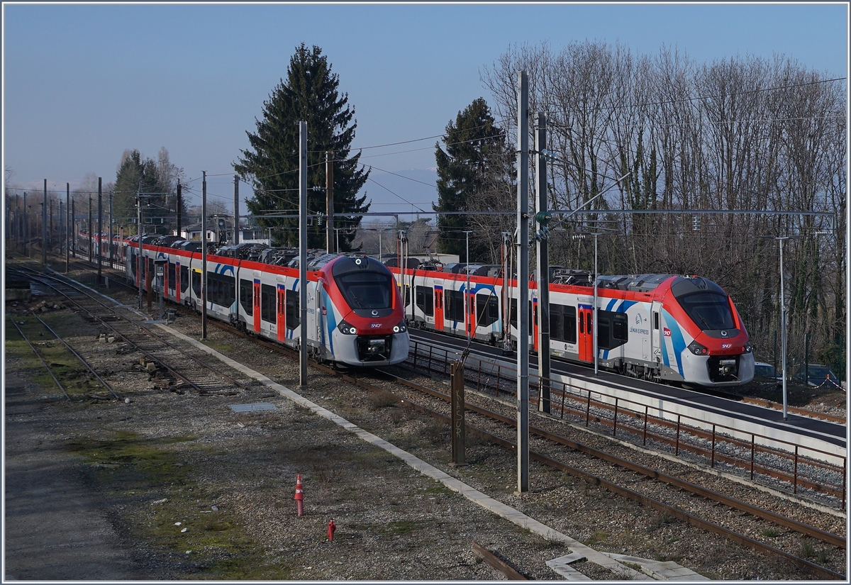 The SNCF Regiolis Z 31505 M is arriving at Evian les Bains.

08.02.2020