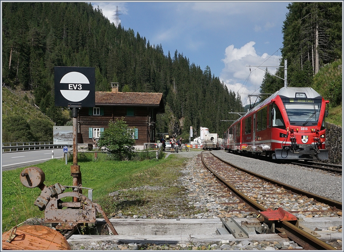 The Station Davos Monstein wiht a local train to Davos.
12.09.2016 