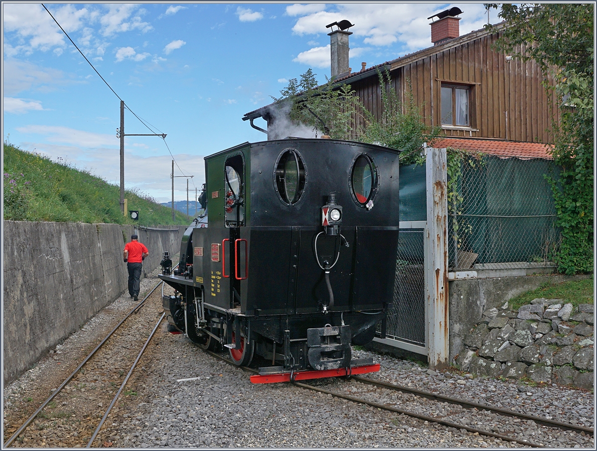 The steamer 200-90 Liesl at the Lustenau Rhein Schauen Station.
23.09.2018