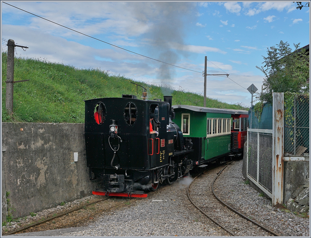 The steamer 200-90 Liesl at the Lustenau Rhein Schauen Station.
23.09.2018