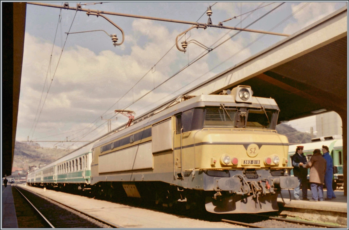 The SZ 363 018 in Maribor. 

30.03.1995