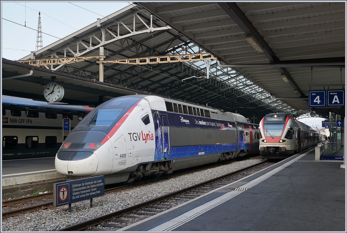 The TGV Lyria 4405 in Lausanne.

22.07.2018