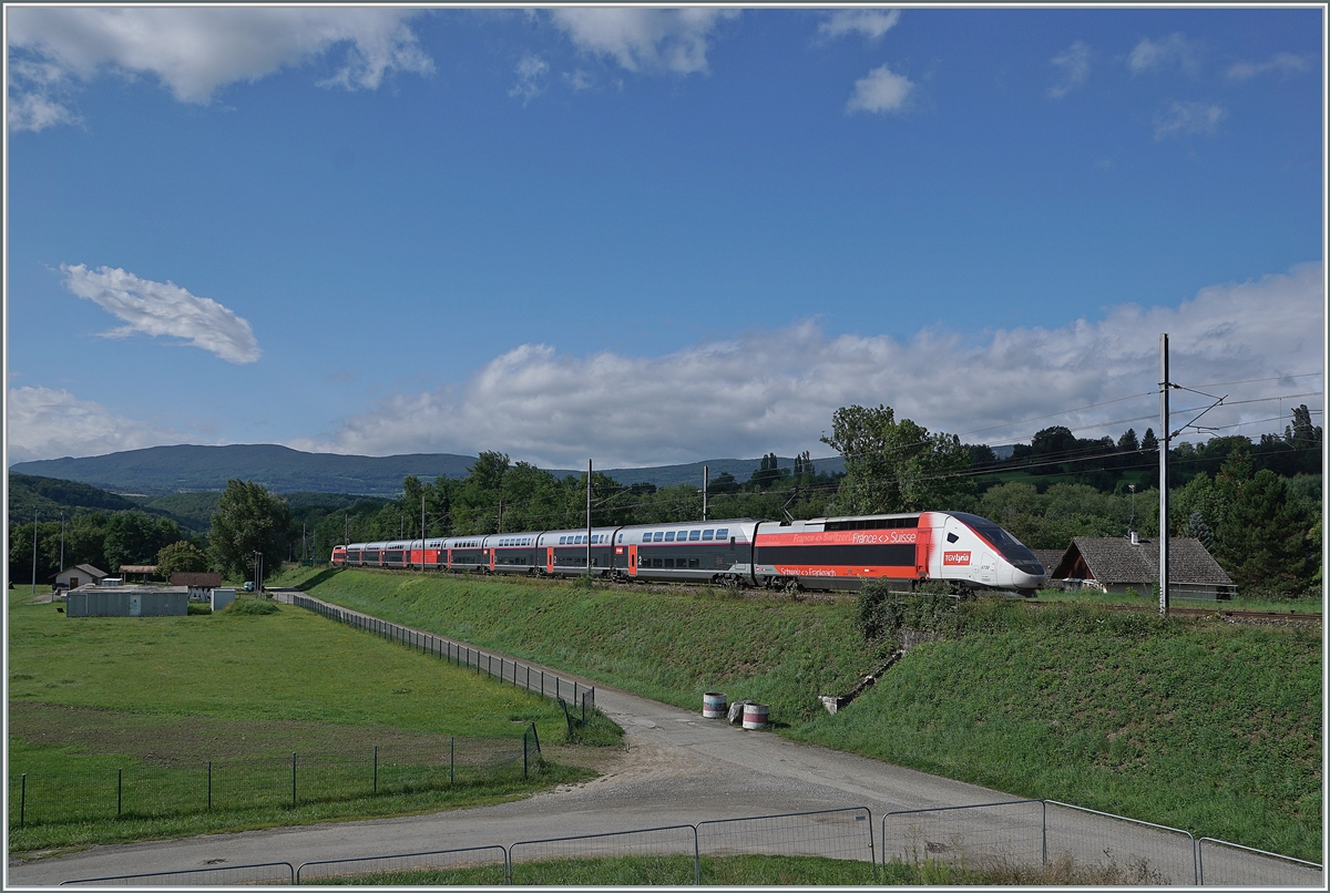The TGV Lyria 4730 from Geneva to Paris by Pougny. 

16.08.2021