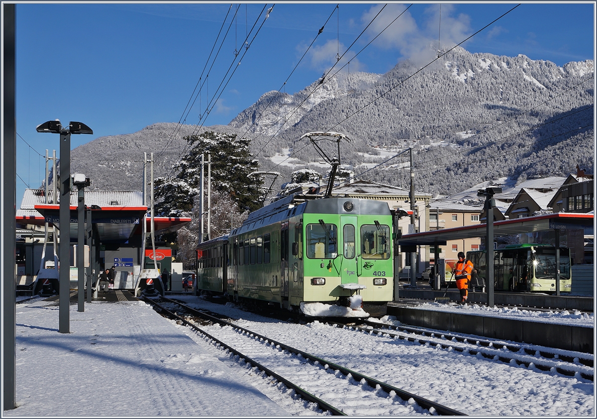 The TPC ASD BDe 4/4 403 in Aigle.

29.01.2019