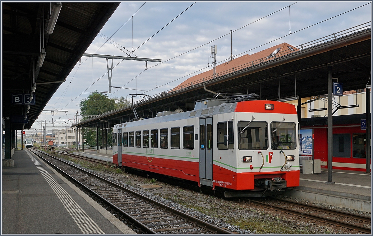 The TransN BDe 4/4 N° 8 in La Chaux-de-Fonds. 

12.08.2020