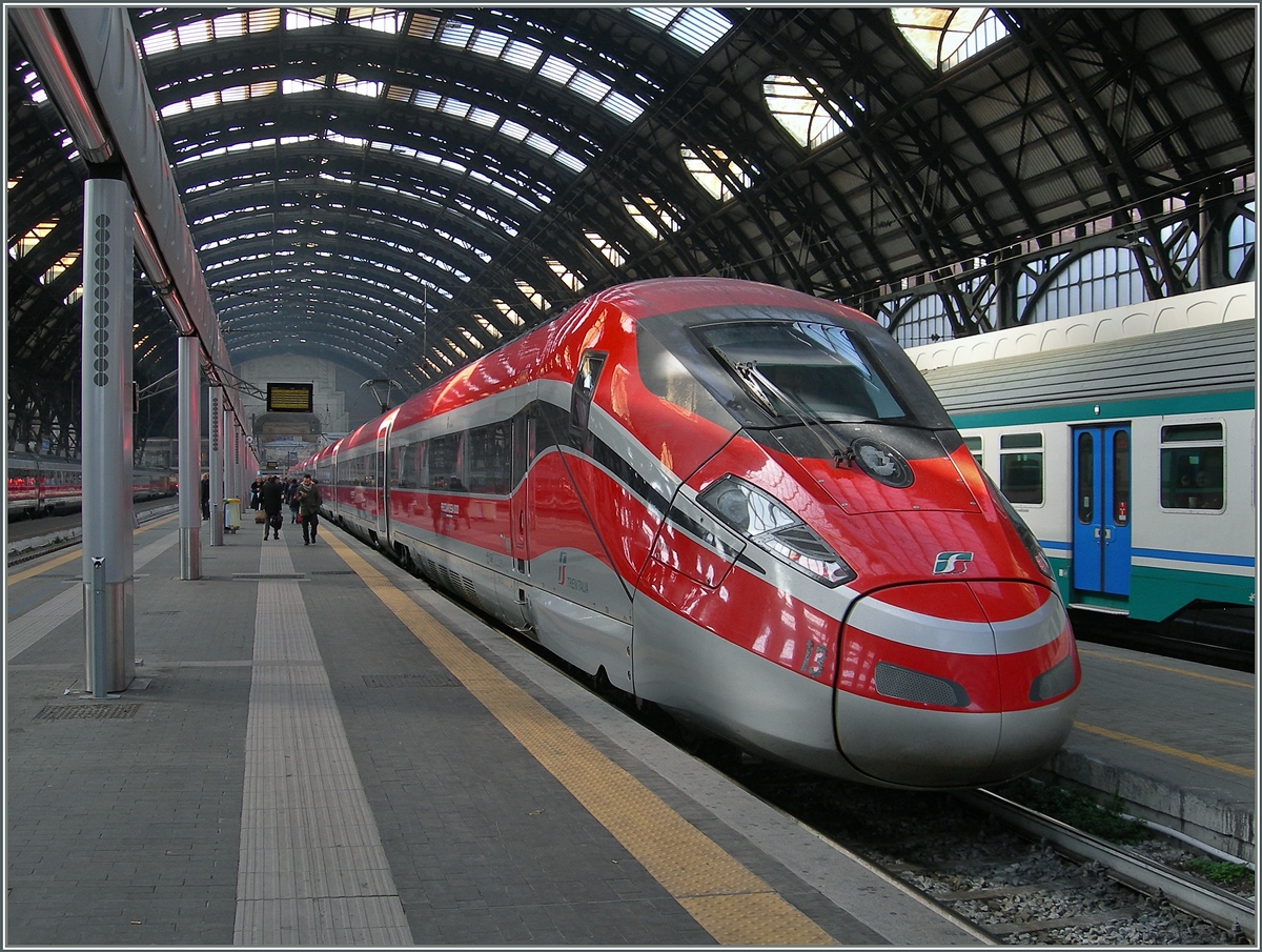 The trenitlia ETR 400 Frecciarossa 1000 in Milano. 01.03.2016